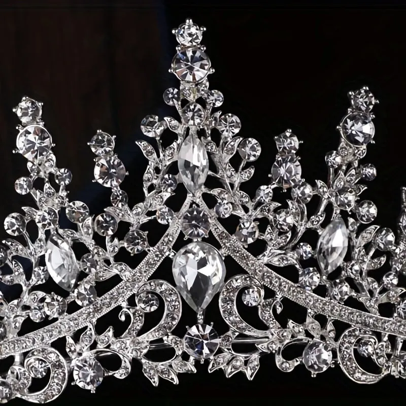 Baroque Rhinestone Crown Bridal Jewelry Set for Wedding Accessories