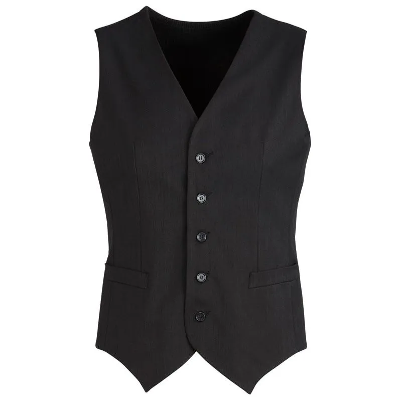 Biz Corporates Mens Peaked Vest With Knitted Back (90111) (Clearance)