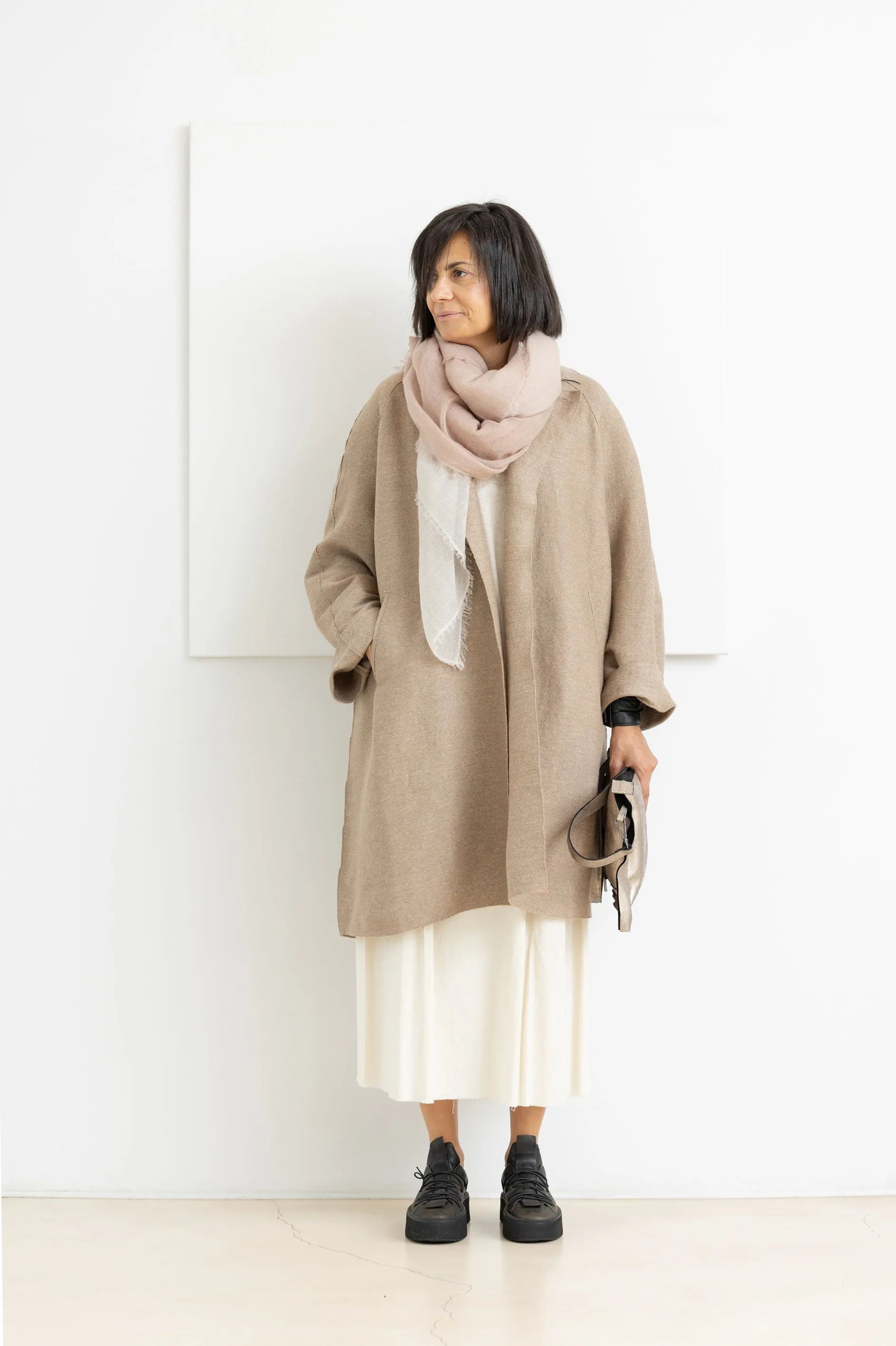 BOBOUTIC DUST COAT NATURAL