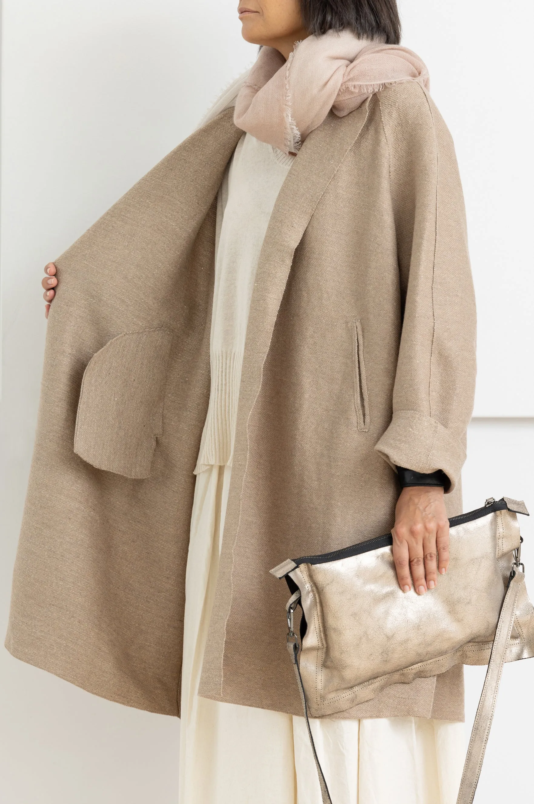 BOBOUTIC DUST COAT NATURAL