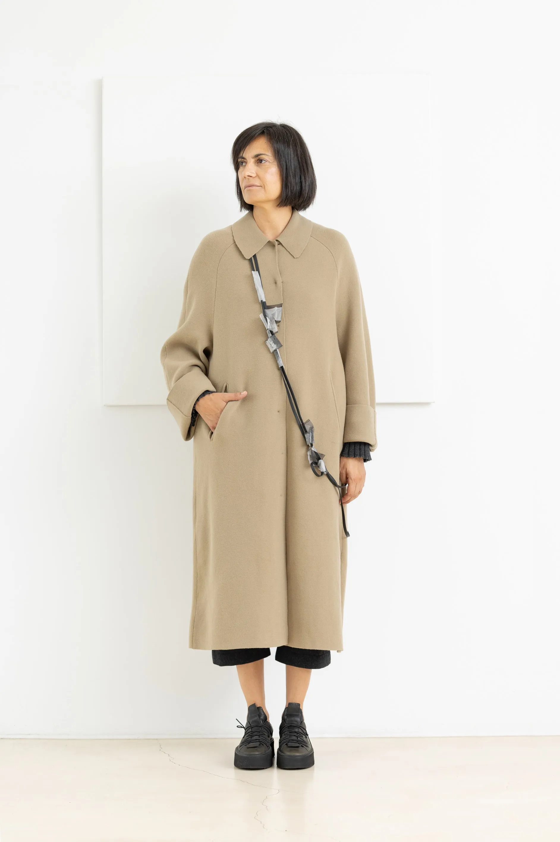 BOBOUTIC DUSTER COAT KHAKI