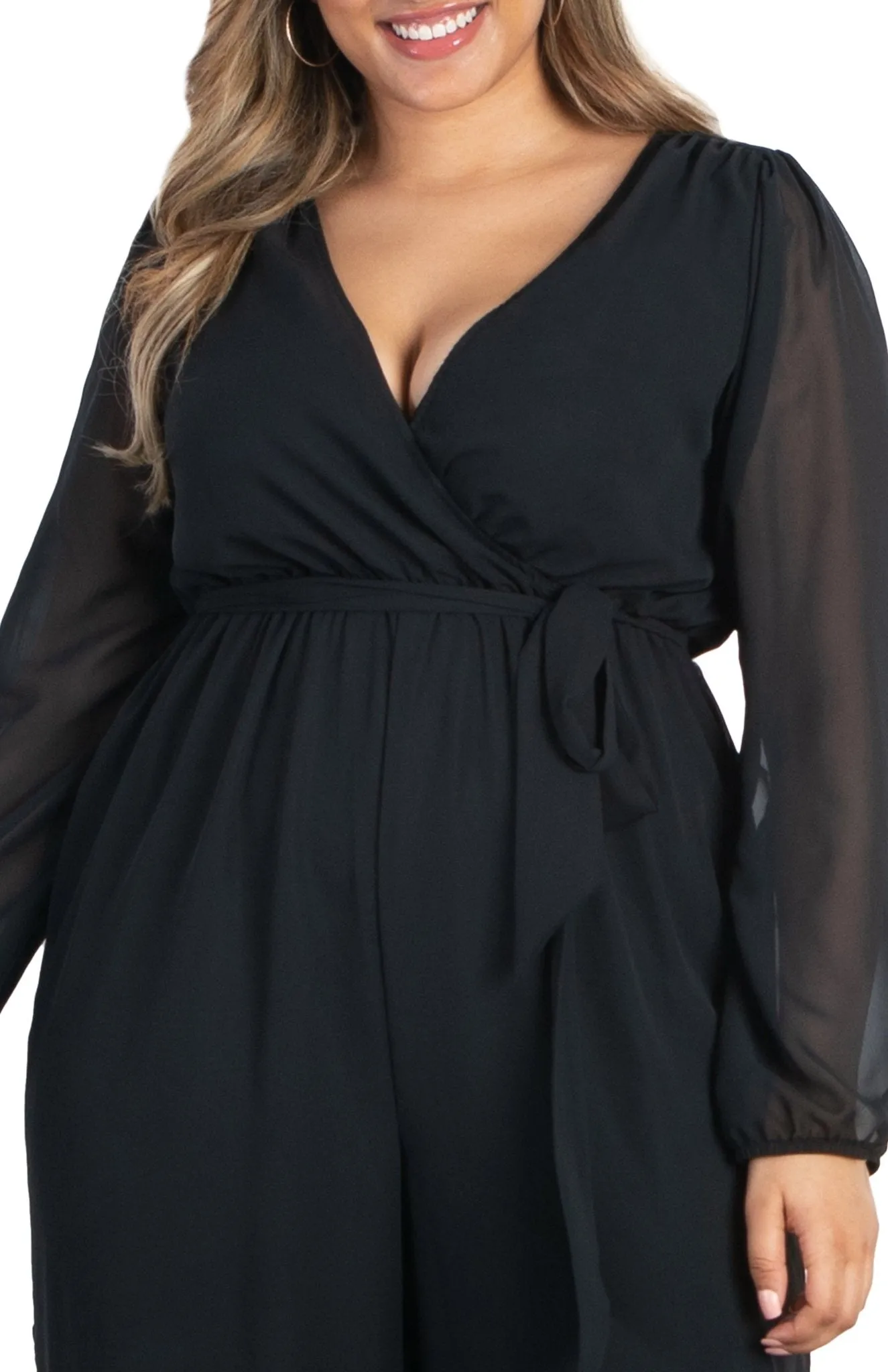 Celina Chiffon Jumpsuit - Plus