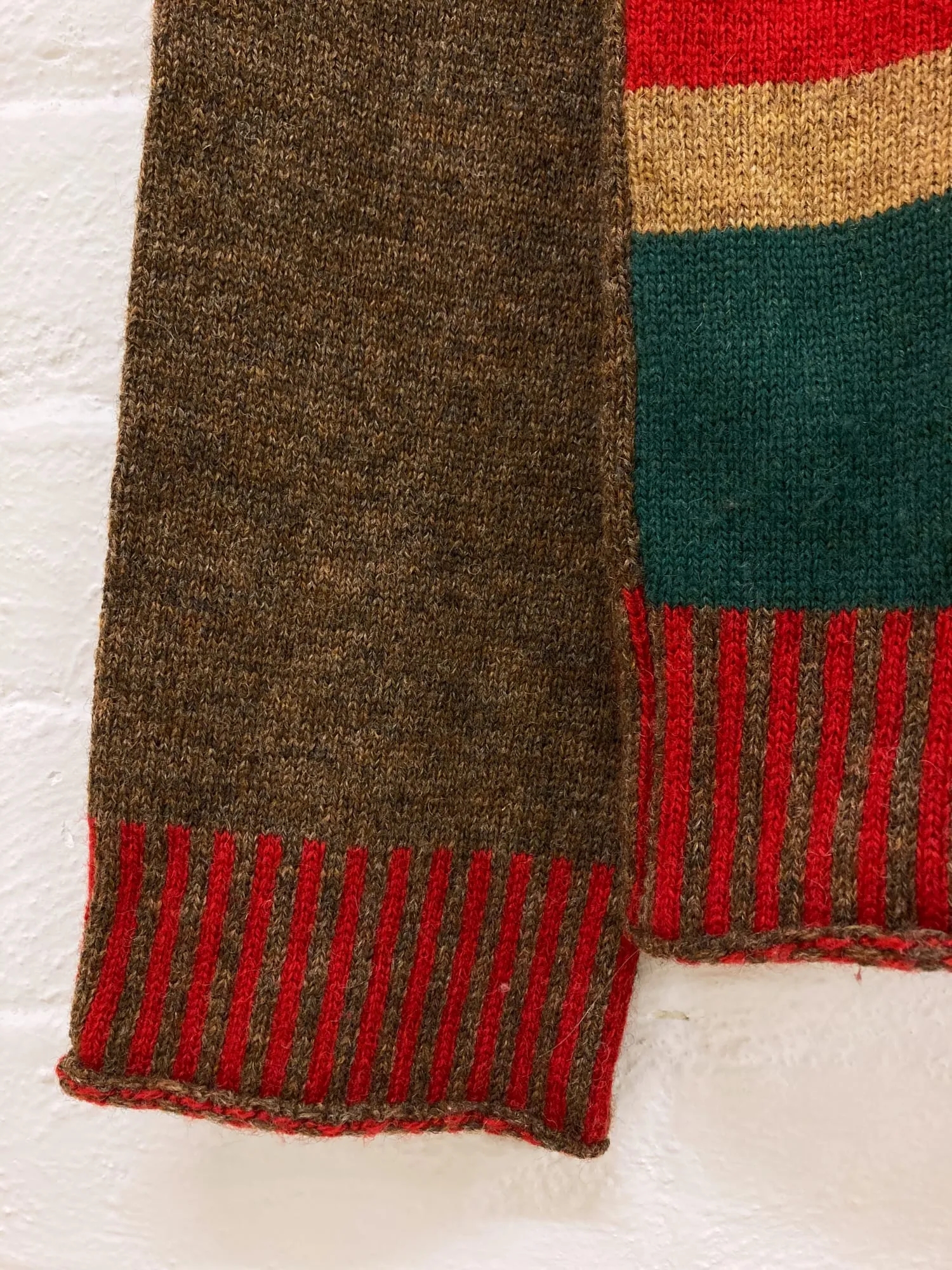 Comme des Garcons Homme Plus AW1996 brown multicolour striped wool jumper
