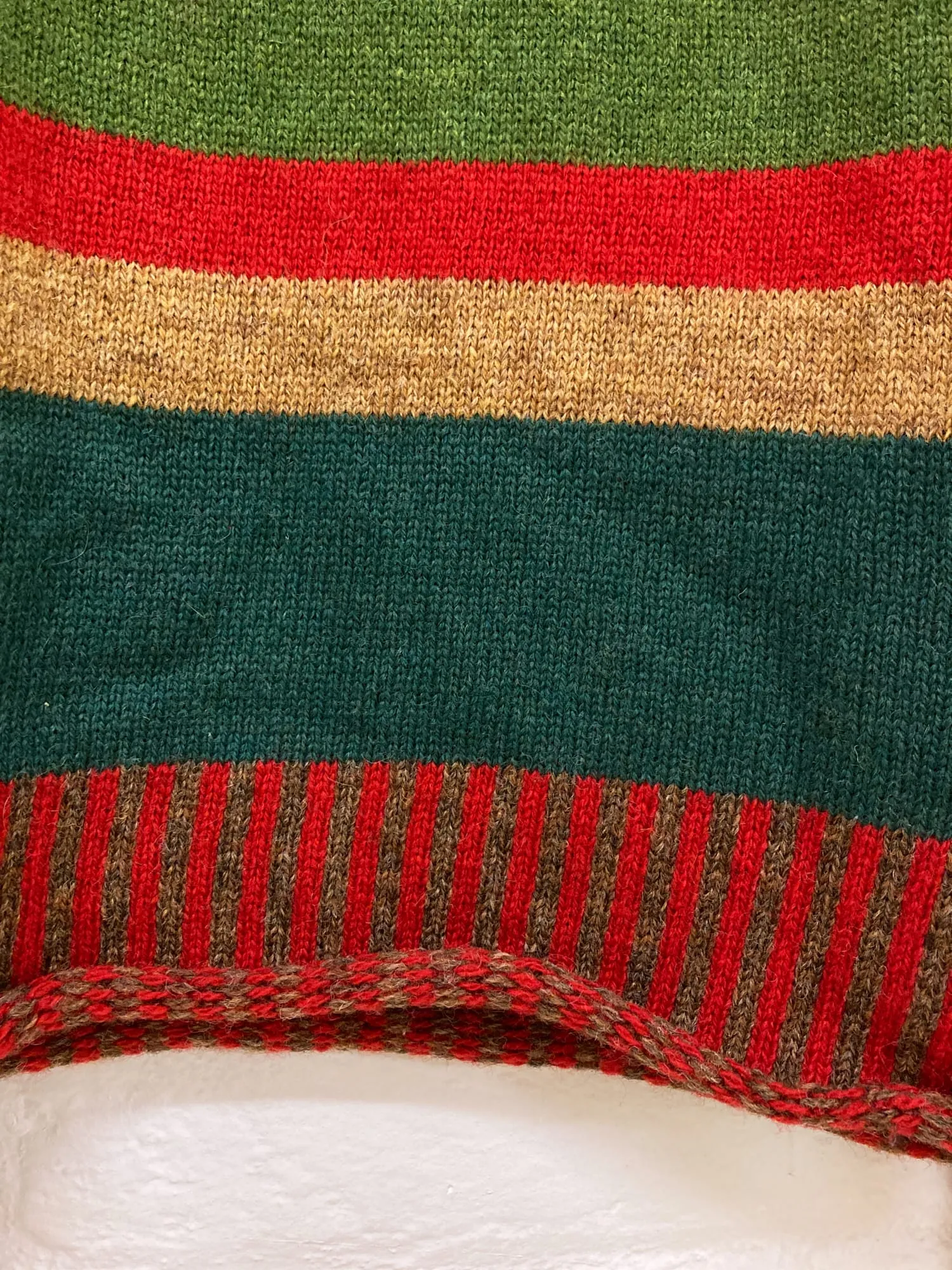 Comme des Garcons Homme Plus AW1996 brown multicolour striped wool jumper