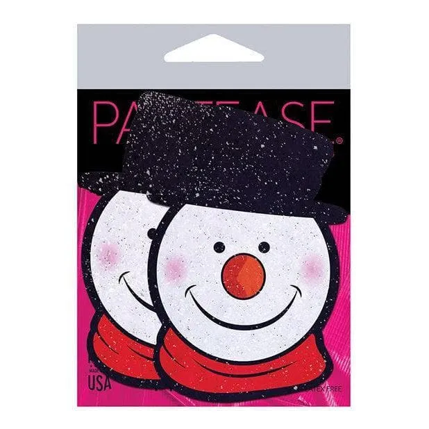 Pastease Premium Holiday Snowman Nipple Pasties Multi Color