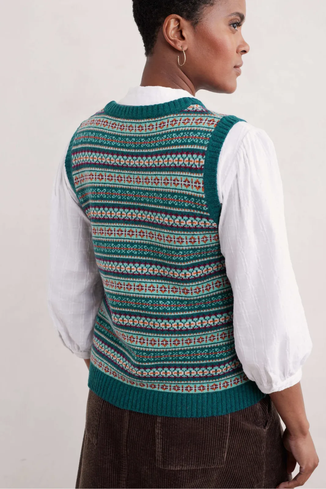 Seasalt Percella Cove Vest - Wheal Towan Seashore Mix