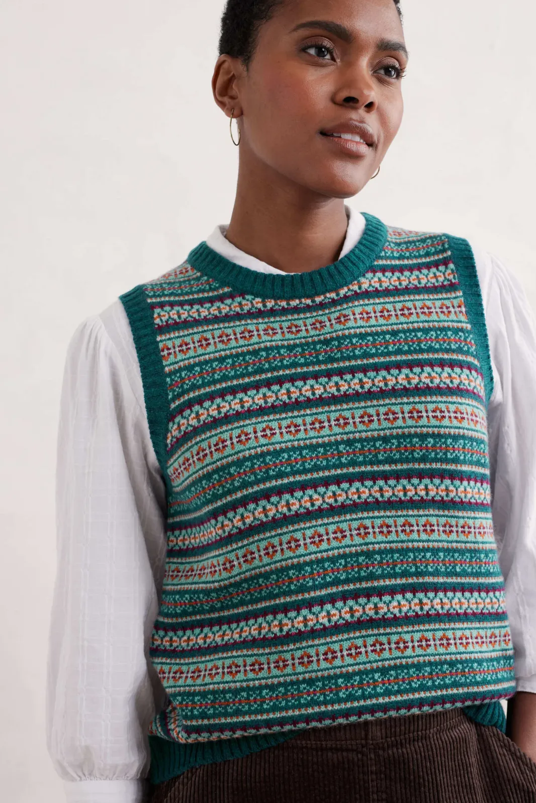 Seasalt Percella Cove Vest - Wheal Towan Seashore Mix