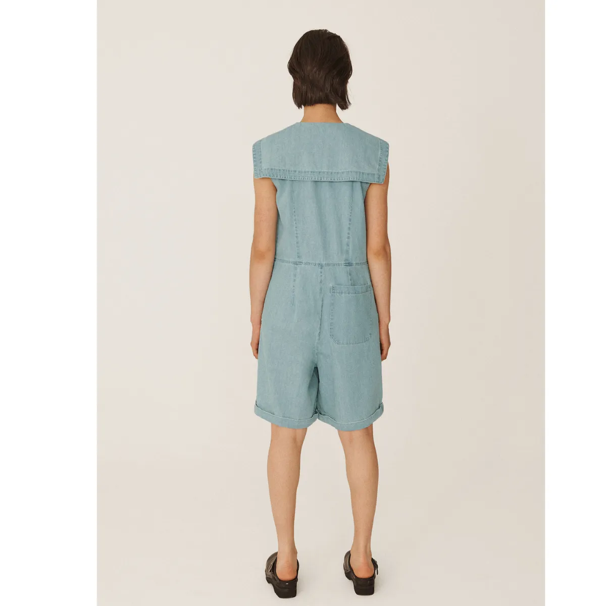 Sindy Jumpsuit Indigo Bleach