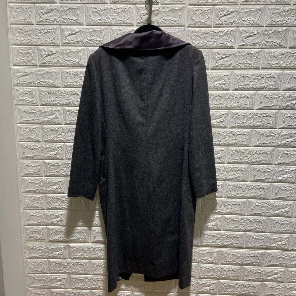 Vintage Satin Collar Union Made Wool Coat